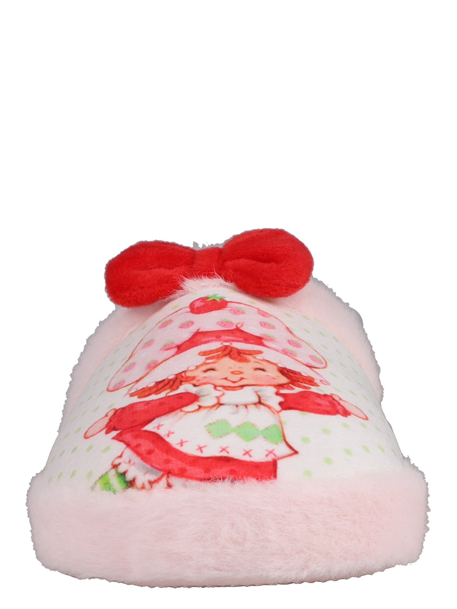 Toddler and Little Kids Strawberry Shortcake Fuzzy Slippers