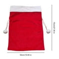 thumbnail image 5 of Shoreew Christmas Velvet Santa Claus Bag 12 x 16/20 x 28 Inch Large Santa Gift Sack with Drawstring Holiday Gift Bag for Present Toys Xmas Party Supplies, 5 of 7