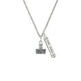 thumbnail image 2 of Delight Jewelry Silvertone HOPE Stamp Silvertone Hope Anchors the Soul Bar Charm Necklace, 23", 2 of 4