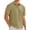 Olive Green, variant on RICHCOIN Mens Casual Polo Shirt Summer Short Sleeve Vacation Button Beach Knit Stretchy Golf Shirts