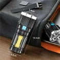 thumbnail image 4 of Hearth & Gear Lampe de Poche à DEL Portative Haute Recharge USB Lampes de Poche Portatives Multifonctions Lampe de Poche à Lumière Puissante pour Camping Randonnée Plein Air Lampes d'Urgence pour Randonnée Lampe Frontale pour Enfant, 4 of 7