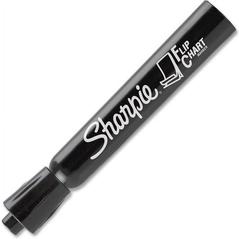 Sharpie® Flip Chart Marker, Broad Bullet Tip, Black, 8/Pack