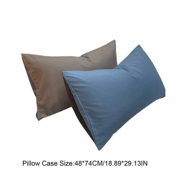 Almohada de fibra con núcleo aislante, funda amarilla, funda protectora de algodón para hotel, transpirable, a prueba de aceite, respetuosa con la piel, para el hogar.