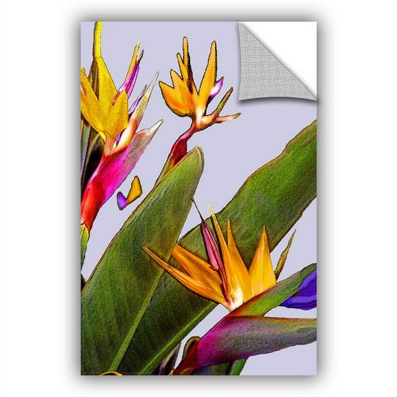 ArtAppealz Linda Parker "Bird Of Paradise" Removable Wall Art