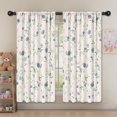 thumbnail image 5 of Blackout Kids Curtains,Pioneer Flower Floral Print Pattern Childrens Insulated Curtains Set Of 2,Bedroom Essentials,Toddler Room Decor 52"x63", 5 of 5