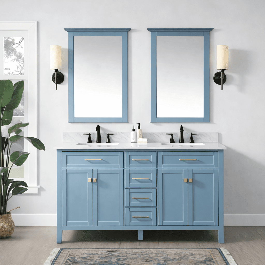 ALL-IN-ONE Paint by Heirloom Traditions, French Toile (Vivid Blue), Quart - Durable cabinet and furniture paint. Built in primer and top coat, no sanding needed. Includes our 30 featured color card.