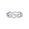 thumbnail image 4 of 5/8CT Diamond Infinity Bridal Set Semi Mount Solid 14k White Gold, 4 of 4