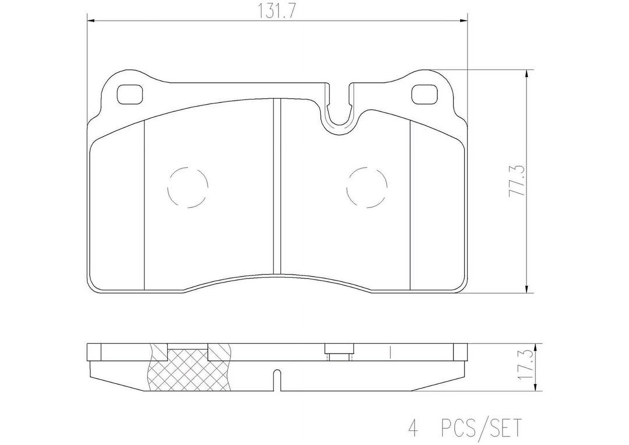 Brembo P44018N NAO BRAKE PADS Fits select: 2006-2009 LAND ROVER RANGE ROVER SPORT SUPERCHARGED, 2006-2009 LAND ROVER RANGE ROVER SUPERCHARGED