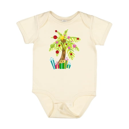 

Inktastic Christmas Palm Tree with Presents Gift Baby Boy or Baby Girl Bodysuit
