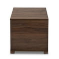 thumbnail image 5 of Baxton Studio Jasper Modern and Contemporary Walnut Brown Finished 2-Door Wood Cat Litter Box Cover House, 5 of 10