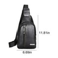 thumbnail image 3 of 2024 New in Clearance Mens Crossbody Bag Sling Bag for Men Women Shoulder Backpack Chest Bags Crossbody Daypack with Earphone Hole for Hiking Camping Outdoor Trip, 3 of 6