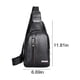 thumbnail image 3 of Bolso bandolera para hombre y mujer, mochila de hombro, bolso de pecho, bandolera, mochila con orificio para auriculares, para senderismo, camping, viajes al aire libre, 3 of 6