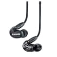thumbnail image 1 of Audífonos In-ear SE215K Negro Micro bobina dinámica-sencilla Shure Sonido detallado con bajos profundos, color Negro, 1 of 2
