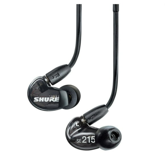 Audífonos In-ear SE215K Negro Micro bobina dinámica-sencilla Shure Sonido detallado con bajos profundos, color Negro