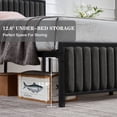thumbnail image 6 of VECELO Queen Size Metal Platform Bed Frame, Modern Upholstered Tufted Headboard and Footboard, No Box Spring Needed, Gray, 6 of 13