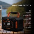 thumbnail image 5 of NURZVIY Portable Power Station G500, 519Wh Outdoor Solar Generator Lithium Battery Pack with 110V/500W AC Outlet for Home Use, Emergency Backup, Road Trip Camping…, 5 of 8