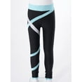 thumbnail image 3 of Alvivi Kids Girls Figure Skating Pants Athletic Gymnastics Leggings Yoga Pants Tights Dancewear Ballet Dance Pants Light Blue 16, 3 of 7