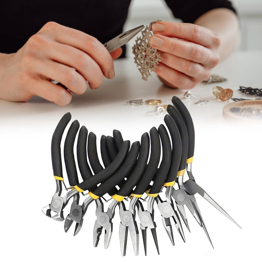 Fashionable Beading Pliers Set Portable Accessory for Crafting Customes Jewelry Making for Designs Enthusiasts