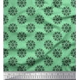 thumbnail image 1 of Soimoi Poly Georgette Fabric Dot & Snowflake Artistic Printed Craft Fabric by the Yard 52 Inch Wide, 1 of 3