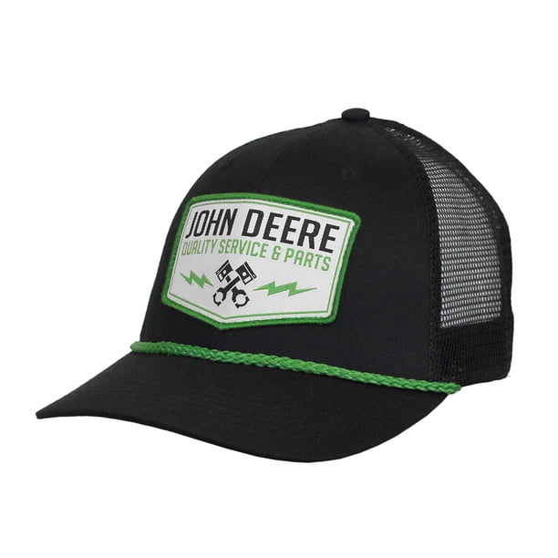 John Deere Gorra De Béisbol Gorra De Camionero Gorra De Béisbol 53083345Bk Gorra De Béisbol Actual Gorra De Camionero Marca BKWH Negro, Negro