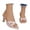 A-Pink298, variant on Womens Heeled Sandals Retro Chic Polka Dot Print Crisscross Strap Open Toe Heeled Sandals Summer Evening Date Night Event Sandals