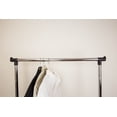 thumbnail image 5 of Home Basics Chrome Plated Steel Double Garment Rack, Black, 5 of 5