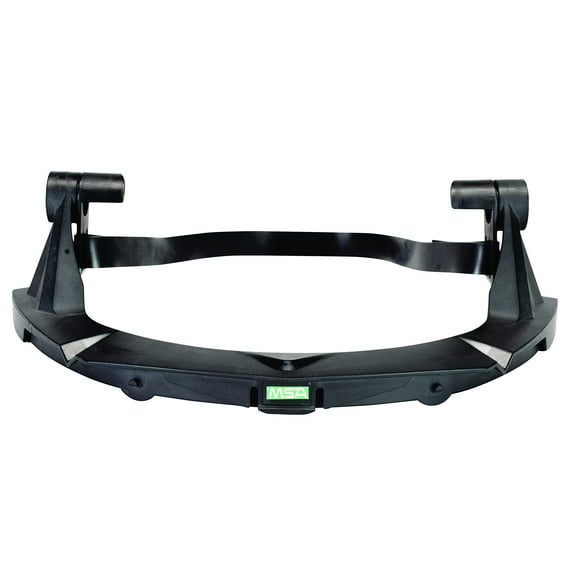 MSA 10116627 V-Gard Frame - General Purpose Applications - Heavy Duty, Fits Full-Brim Hard Hats, Black, High Density Polyethylene HDPE, Durable & Replaceable Safety Helmet Accessory/Attachment