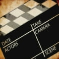 thumbnail image 2 of Greene, Taylor 26x26 Black Ornate Wood Framed with Double Matting Museum Art Print Titled - LIGHTS CAMERA ACTION_CLAPBOARD, 2 of 4
