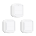 thumbnail image 1 of 3X Tuya WiFi Button Scene Switch Wireless Smart Light Wall Switch Low Power Consumption No Wiring for One Tap to Run,3 x Smart Wireless Switch,White, 1 of 7