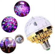 Colorful Disco Rotating Magic Ball Light Bulb , LED RGB Strobe Party Lamp Bulb, Dazzling Crystal Disco Prom Stage Decor Light Bulb, for Stage Xmas KTV BarHalloween