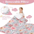 thumbnail image 3 of Pioneer Flower Floral Print Pattern Toddler Nap Mats for Kids Preschool,Sleeping Mat Bag or Kids,Toddler Sleeping Bag,Toddler Nap Mat or Daycare, 3 of 6