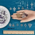 thumbnail image 3 of 1 Box DIY 10 Pairs Earrings Making Kit Celtics Trinity Knot Charm Traditional Irish Celtics Charms Celtics Knot Charms Purple Glass Spacer Beads for Jewelry Making Kits Adults Women Supplies for DIY, 3 of 9