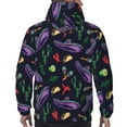 thumbnail image 7 of Naloa Colorful Vintage Cactuses Men's Casual Hooded Collar Drawstring Hoodies Pullover Sweatshirts Casual Long Sleeve Shirts-4X-Large, 7 of 7