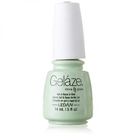 - China Glaze Gelaze 100% Gel-n-Base Polish, Re-Fresh Mint, 0.5 Ounce