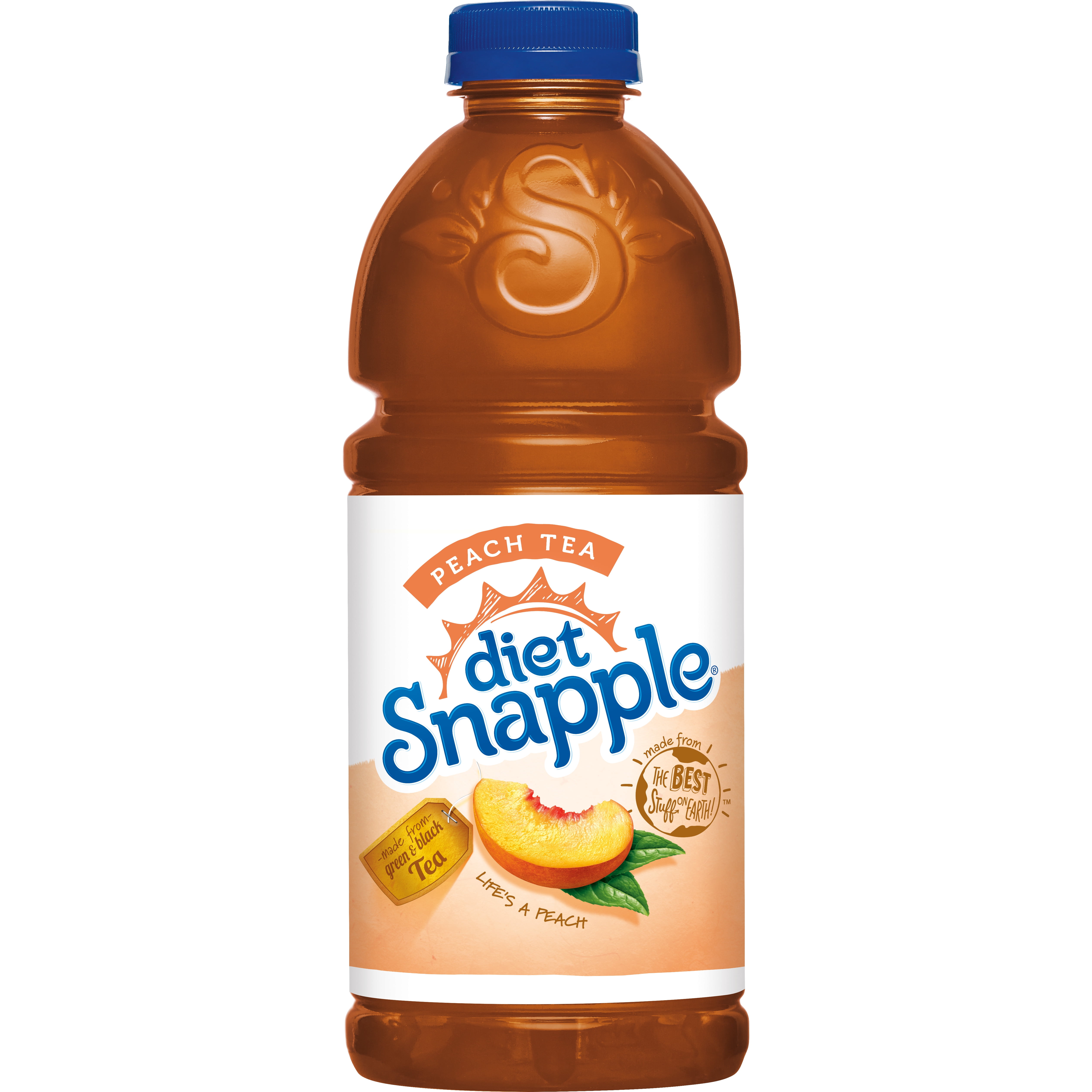 Diet Snapple Peach Tea, 32 Fl Oz Bottle, 1 Count