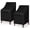 Black-2 Pack High Back, variant on High Back Patio Chair Cover - Waterproof Outdoor Chair Covers, All Weather Patio Furniture Covers for Stackable Chairs, 27”W x34”D x34”H (Black)