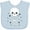AE-Light Blue, variant on Inktastic Happy Halloween Spooky Skeleton and Stars Boys or Girls Baby Bib
