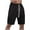 Black, variant on cfhntfmh Running Shorts for Men Summer Casual Wide Leg Elastic Waisted Half Pants Lounge Workout Athletic Golf Gym Shorts