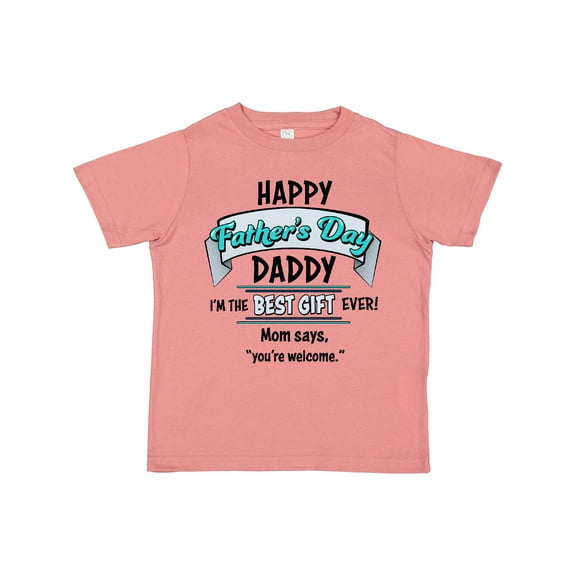 Inktastic Happy Father's Day Best Ever Boys or Girls Toddler T-Shirt