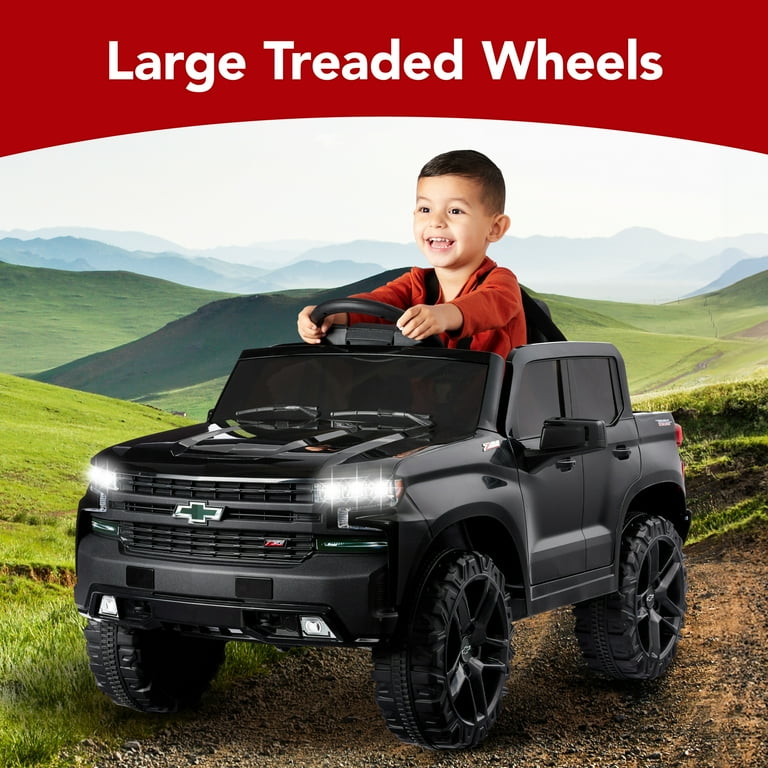 Best Choice Products 12V 2.5 MPH Licensed Chevrolet Silverado Ride On Truck Car Toy w Parent Remote Control Black