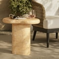 thumbnail image 4 of Modway Elowen Indoor/Outdoor Textured Faux Travertine End Table in Travertine, 4 of 10