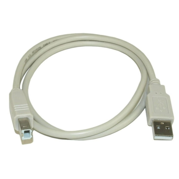 3ft USB 2.0 Certified 480Mbps Type A Male to B Male Cable, Beige
