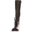 thumbnail image 4 of Style & Co. Womens Kindell Leather Almond Toe Knee High, Dark Olive, Size 7.0, 4 of 5