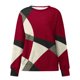 thumbnail image 4 of Pntutb Mujer Cuello Redondo Moda Casual Manga Larga Estampado Sudadera tops Blusa Pntutb Pntutb-7287, 4 of 5