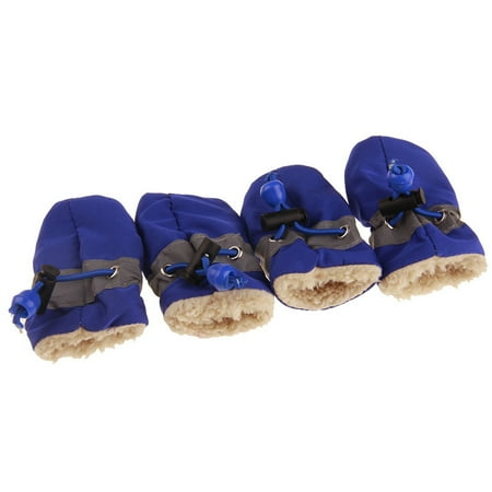 

dido 4PCS/Set Pet Dogs Winter Shoes Rain Snow Waterproof Booties Socks Rubber