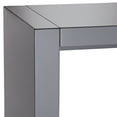 thumbnail image 3 of Studio 55D Jessa Modern Minimalist Wood Rectangular Bar Table 60" x 18" Gloss Gray for Spaces Living Room Kitchen Bedroom Bedside Entryway Home Office, 3 of 8