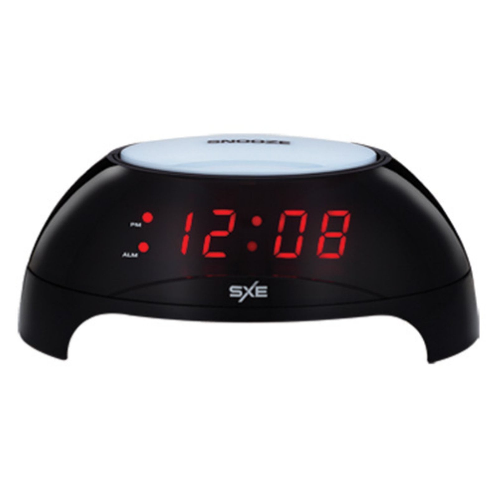 SXE Time Capsule Alarm Clock with White LED Display and with USB