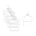 thumbnail image 3 of GROWTH TANK 10 Pcs Cintres de Maillot de Bain Présentoir de Lingerie pour Robe Collection Spectacle Séchage S, 3 of 9