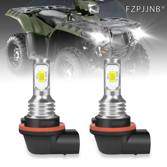 FZPJJNB 2 LED Headlight Bulb Lights for Honda ATV UTV Fits 34901-HP5-601 34901-HN5-M40 12V Bulbs Kit