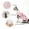 thumbnail image 2 of 1pcs printed model cat spay/neuter suit Cat postoperative suit weaning clothes Breathable pet clothes - L, 2 of 5